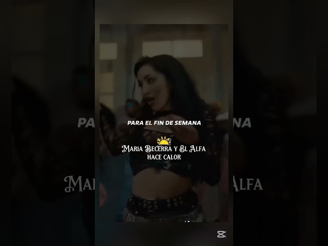 hace calor - maria becerra { letra } #shorts #shortsvideo