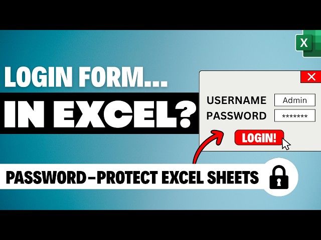 Password Protect your Excel File - Login Form