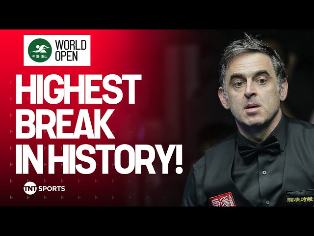 THE GOAT! Snooker legend Ronnie O'Sullivan makes history with stunning 153 break at World Open 🐐