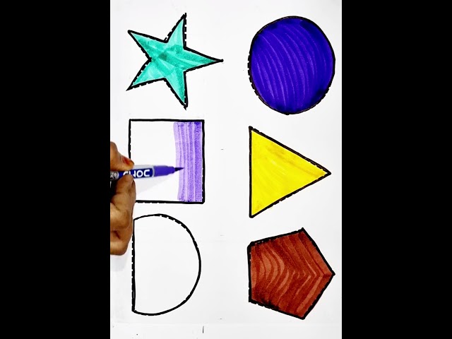 How to Draw 2d Shapes drawing #shorts