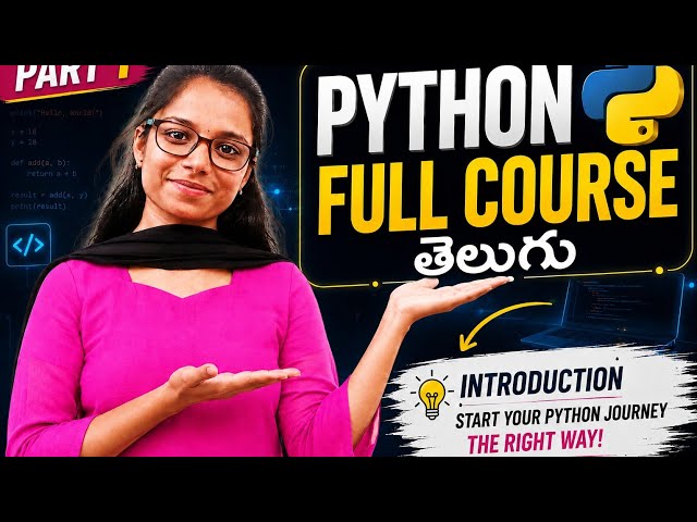  Python Tutorial for Beginners | Part 1 | Python Introduction in Telugu @KavyaCodeLab