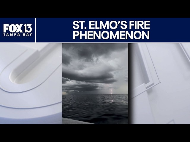 Florida boaters experience St. Elmo's Fire on their boat