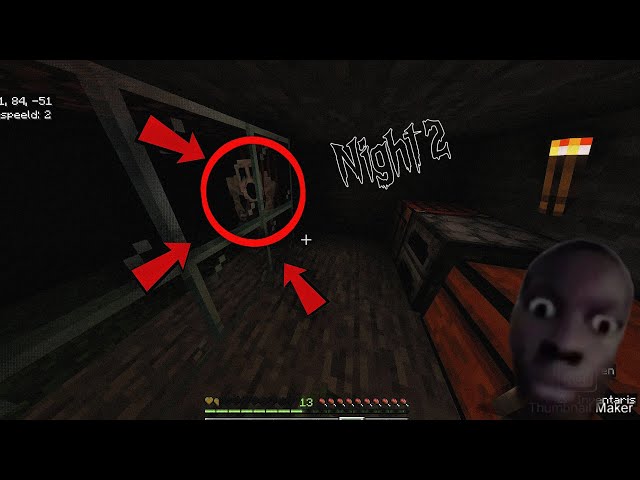 Minecraft second night whith skinwalker Mod #minecraft #horror #mods #night #skinwalker #4k 
