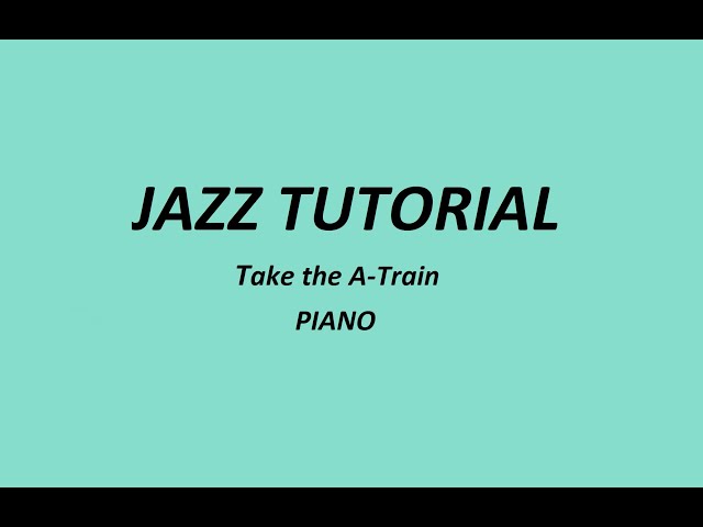 Take the A-Train Oscar Peterson Very slow Piano tutorial (Synthesia)