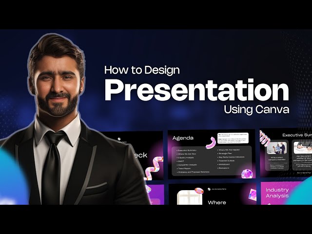 How to Design Presentation Design using Canva | Canva Beginner Course 2023