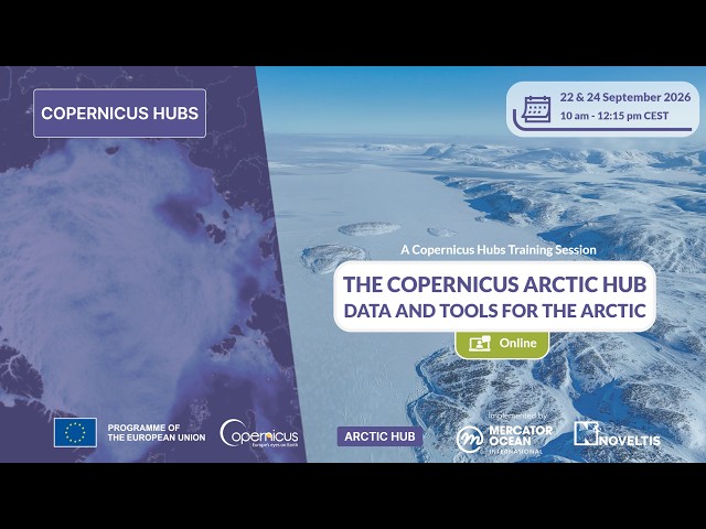 The Copernicus Arctic Hub - Data and Tools for the Arctic | Day 2