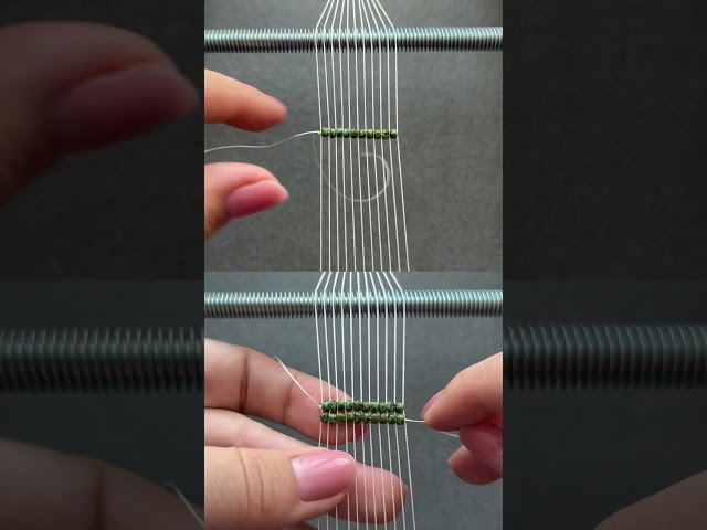 How to make a loom bracelet with different beads size 🙌
