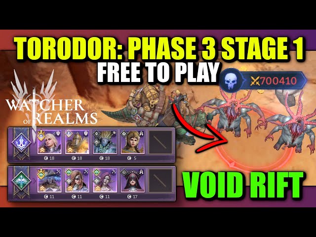 F2P Void Rift Torodor - Phase 3 Stage 1 | Watcher of Realms