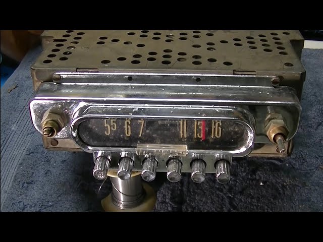 1950 Ford Zenith AM Tube 6  Volt Car Radio Repair Diagnosis With RISION AG01 Thermal Imager TEST 