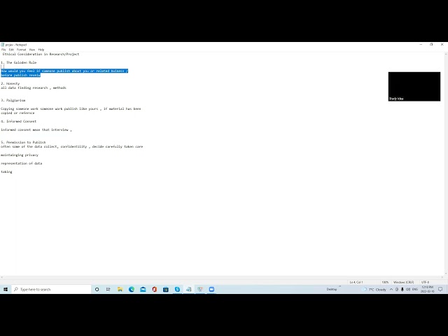 How to write Ethical Consideration Report in a Research/Project