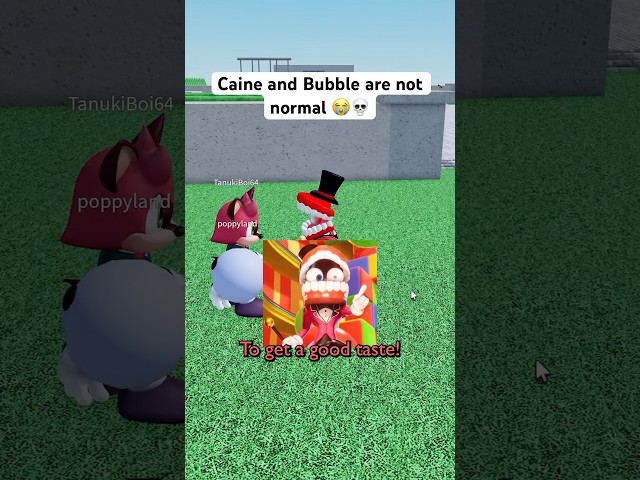 CAINE and BUBBLE TERRORIZE HIM 😭💀 #roblox #micup #tadc