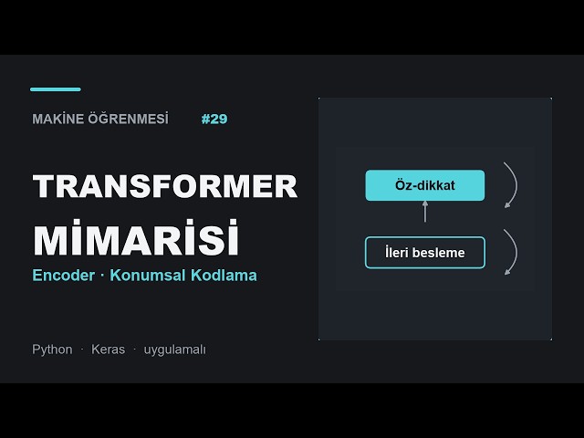 Makine Öğrenmesi #29 - Transformer Mimarisi ve Konumsal Kodlama (Keras) 🧩