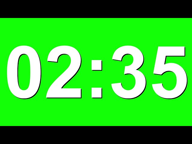 3 Minute Countdown Timer Animation on Green Screen - No Copyright,  Stock Video Animations