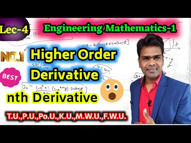 Lec-4 Higher Order Derivative | nth Derivative | Engineering Mathematics-1 By Harishwar Pandit