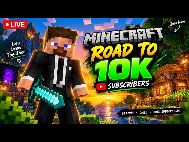 Minecraft Pocket Edition Live 💀 Road to 10k on live 🥳 (Day -102) #shortslivefeed #minecraftpelive
