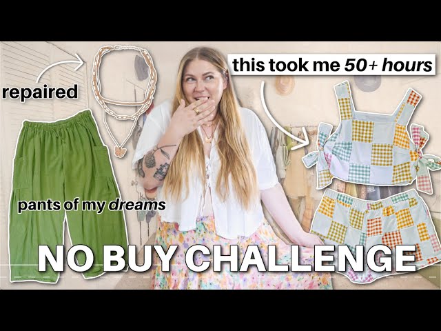 I'm NOT BUYING summer trends so I did this instead 🧵✂️♻️ (upcycle, repair, patchwork sewing)
