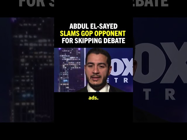 WATCH: Abdul El-Sayed RIPS into Republican Mike Rogers for no-showing Michigan's U.S. Senate debate