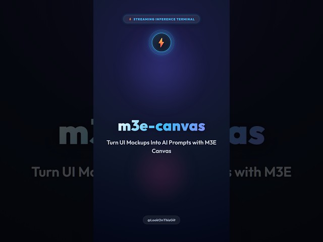 Turn UI Mockups Into AI Prompts with M3E Canvas ⚡