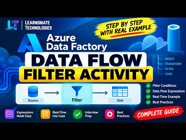 ADF Filter Activity Explained in 5 Minutes 🚀 | Azure Data Factory | Learnomate Technologies |