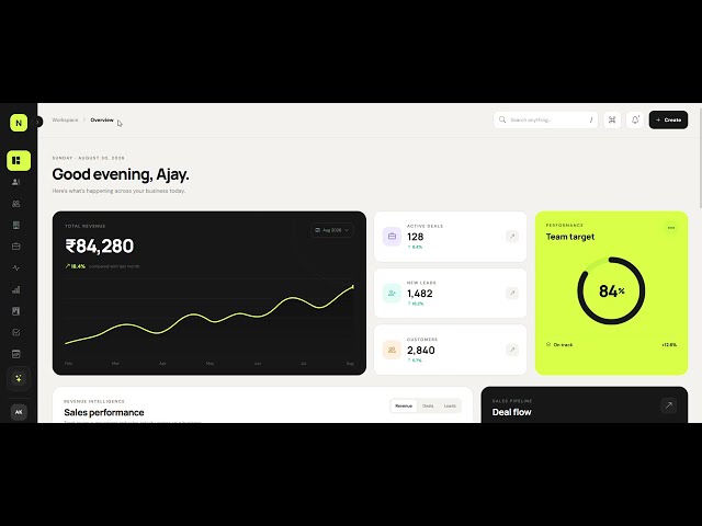 Premium CRM Admin Dashboard UI with Bootstrap 5 | Next.js & Vtiger CRM Ready