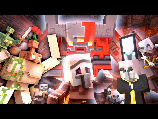 GOLEM MIXUP - Villager vs Pillager - Copper Golem Army vs Redstone Golem (Minecraft Movie Animation)