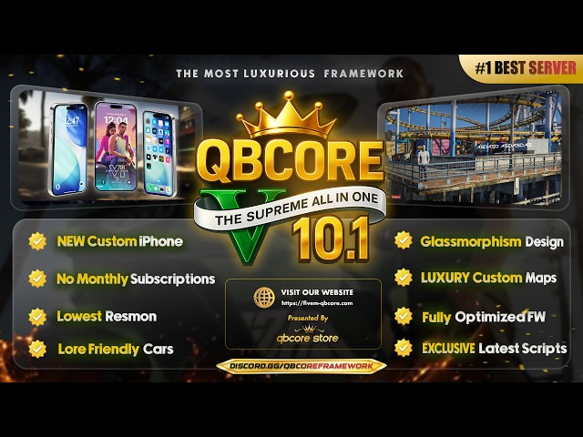FiveM QBCore Full Server Pack – 400+ Rare Custom Scripts, Exclusive Maps, Vehicles & Low Resmon