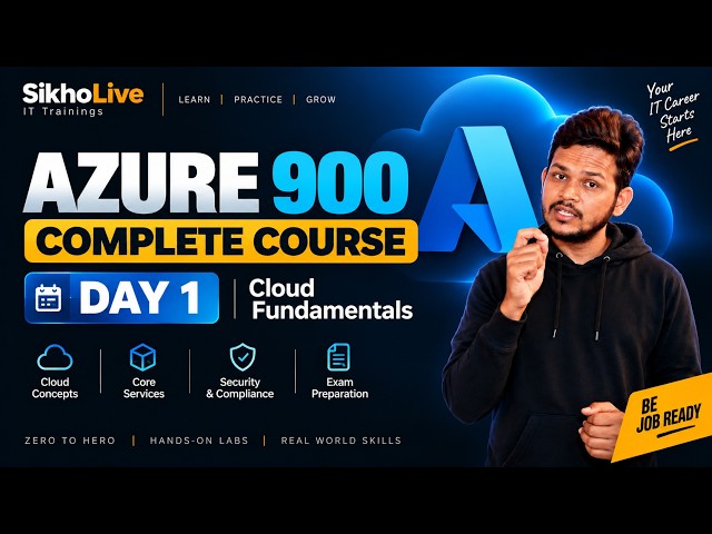AZ-900 Complete Course | Microsoft Azure Fundamentals Complete Training Day 1
