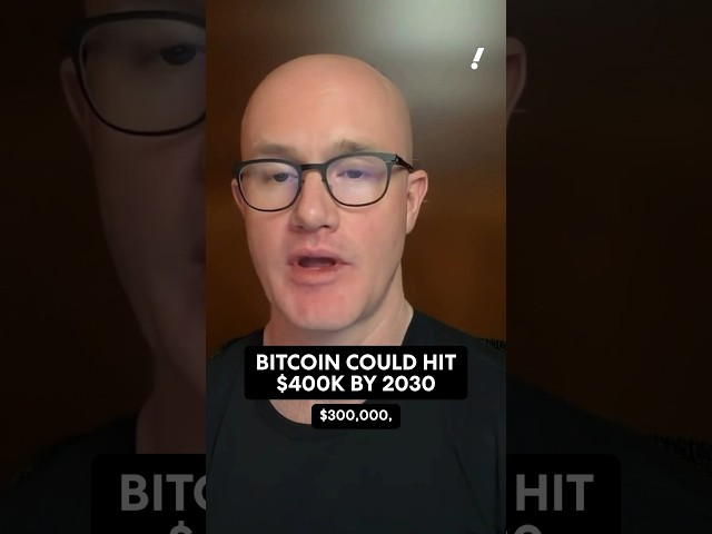 Coinbase CEO Brian Armstrong predicts bitcoin could hit $300,000 or $400,000 by 2030. 🚀