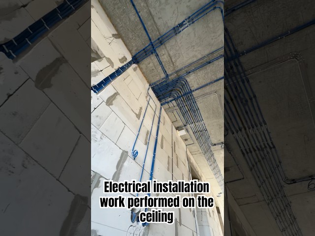 Electrical installation work in a private house #electrician