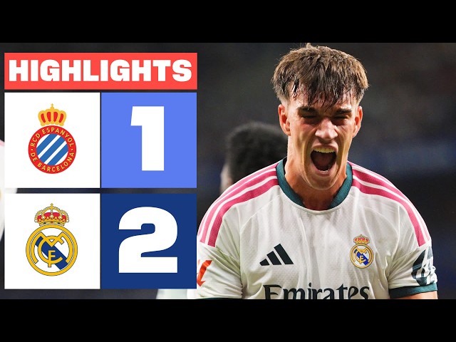 RCD ESPANYOL 1 - 2 REAL MADRID | HIGHLIGHTS LALIGA EA SPORTS