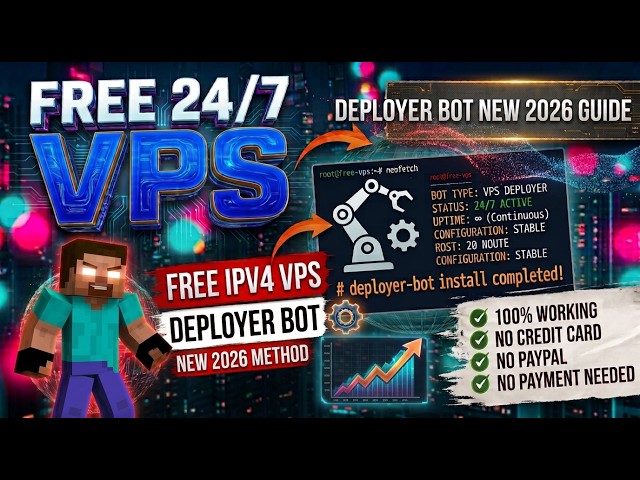 How To Get FREE IPv4 VPS Without Credit Card (2026) | 100% Working! 🚀