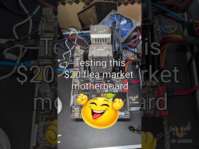 Testing this $20 flea market motherboard💯😎🙏🏻🔨❤️🔥🫶🏻🎉😈