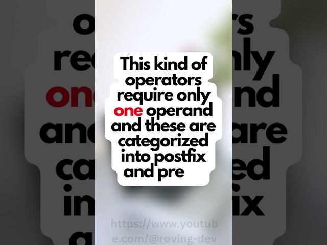 JAVA Jargons Unary Operator #shorts