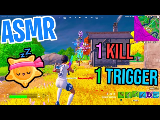 ASMR Gaming 😴 Fortnite 1 Kill = 1 Trigger Relaxing Mouth Sounds 🎮🎧 Controller Sounds + Whispering 💤