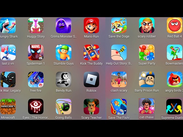 Bowmasters,Supreme Duelist,Scary Robber,StickWar Legacy,Clash of Scary Squad,Minecraft,Mini Word....