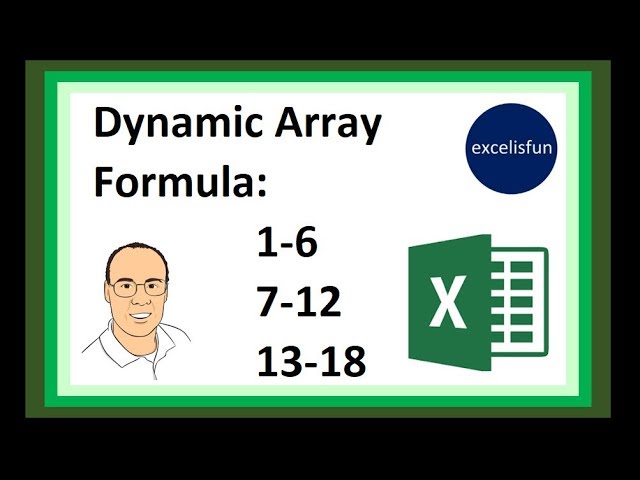 Dynamic Arrays to Increment 1-6, 7-12, 13-18 - SEQUENCE Array Function…  - Excel Magic Trick 1586