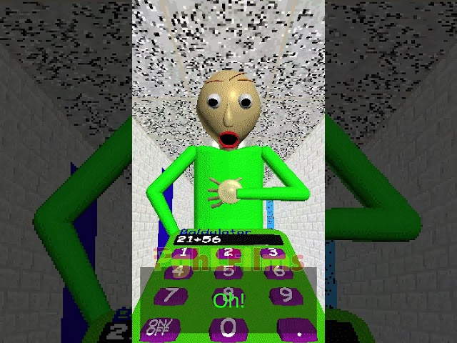 Baldi Holds a Calculator, but everyone is voiced by mystman12 #baldisbasics #shorts