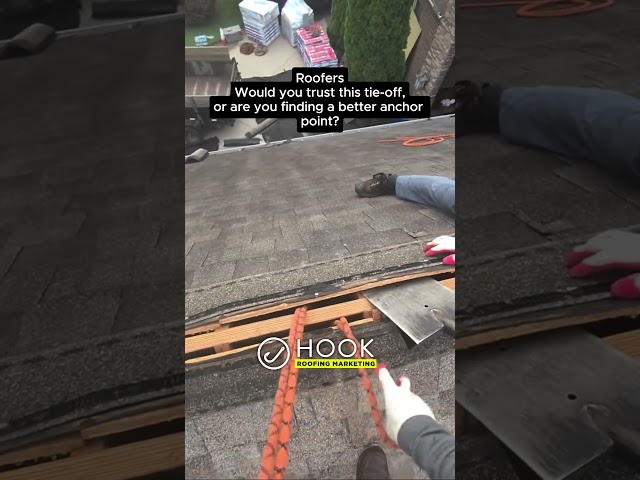 Roofers, would you do this or is it painful to watch?