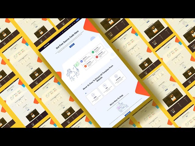 Source Coder Website Template in HTML and CSS | Pure HTML CSS Website Template | Single Page Website