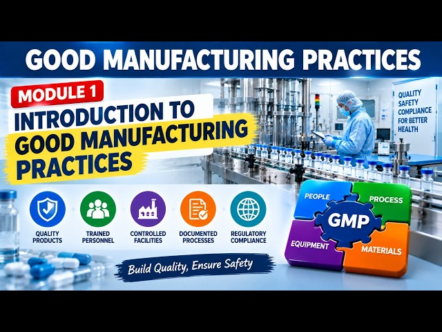 Good Manufacturing Practices (GMP) | Module 1: Introduction to GMP