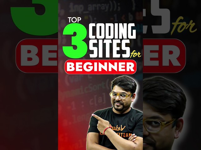 Top 3 Coding Site for Beginner for Learning #jee #coding #computerscience #iit #harshsir