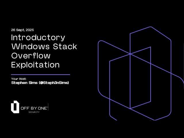 Introductory Windows Stack Overflow Exploitation