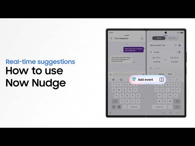 How to use Now Nudge | Galaxy AI | Galaxy Z Fold8 Ultra, Fold8, and Flip8 | Samsung