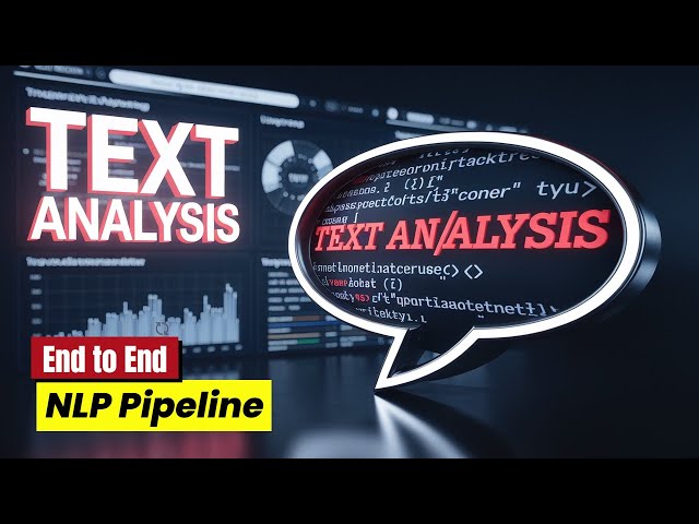 Text Analysis - NLP pipeline with Flask Web | End to End NLP Pipeline Project | Code Walkthrough