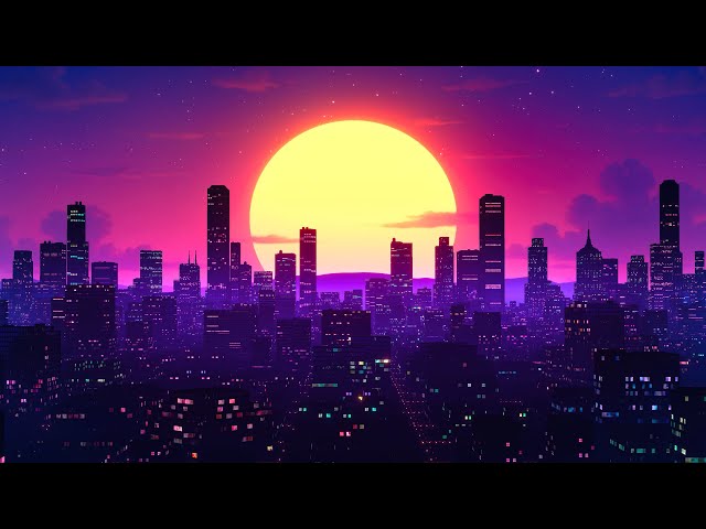 Lo-fi Neon Skyline - 12 Hours - 4K Ultra HD 60fps