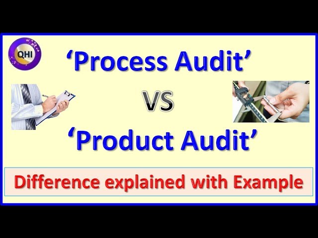 “Process Audit” VS “Product Audit” – Differences explained with example