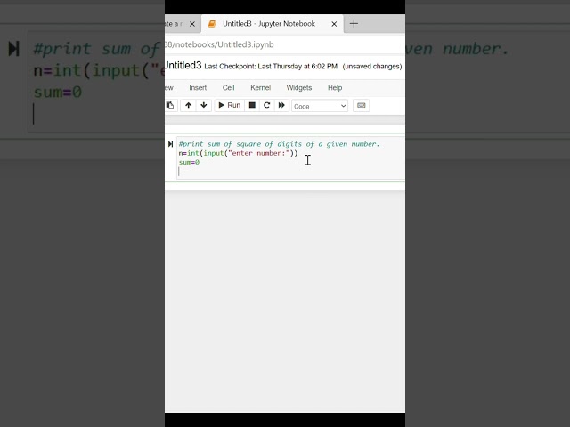 #print sum of square of digits of a specific number given by user.. #coding #print #program