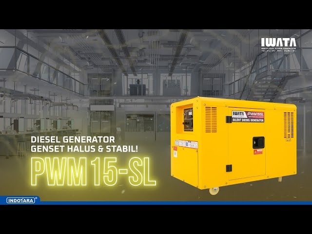 GENSET HALUS & STABIL PAKAI IWATA HEAVY DUTY DIESEL GENERATOR SET PWM15-SL