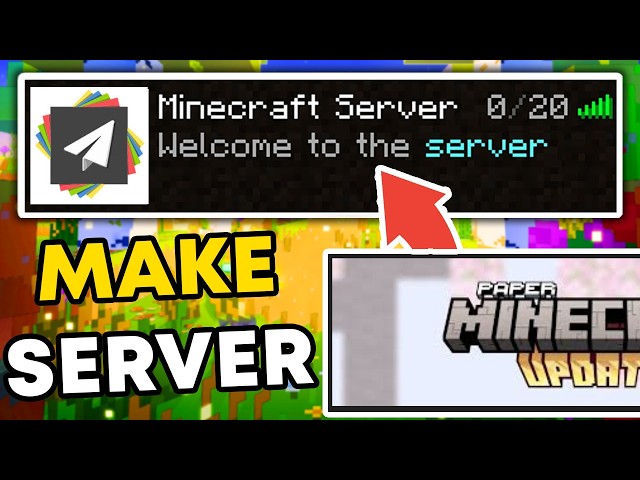 How To Set Up A Paper Minecraft Server 1.20+