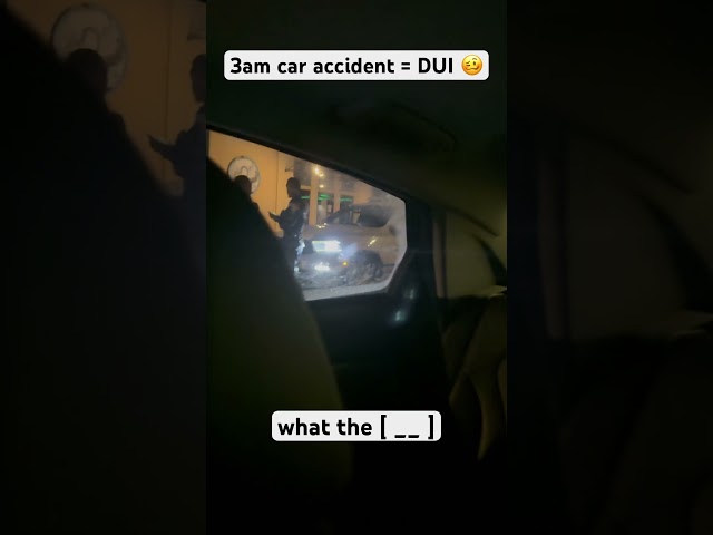 3AM DUI Crash? 🚙 💥 Totaled Car on the Sidewalk! #Memphis #CarCrash #CaughtOnCa